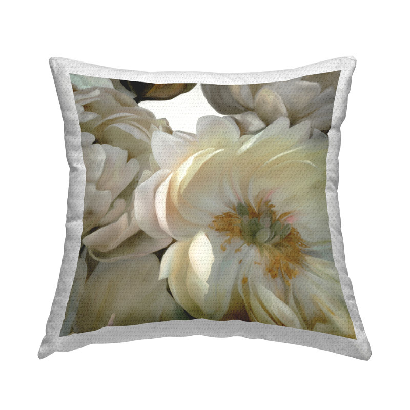 Coussin extérieur Shadowed Floral Blossoms
