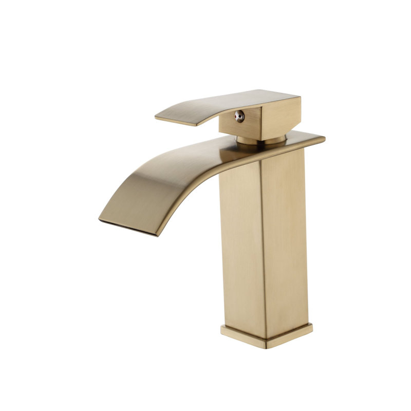 Effortless Control Stainless Steel Single-handle Design For Modern Bathroom Upgrades - Brushed Gold Finish