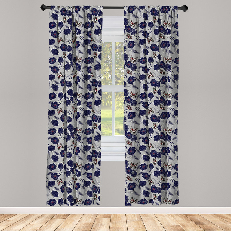 Rideaux 4 panneaux East Urban Home, L 56 po x L 95 po