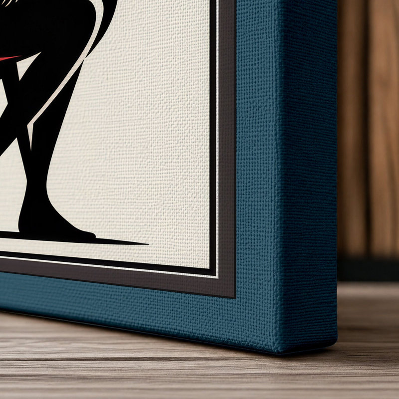 Print, 24x16 - 61.0 x 40.6 cm, Teal Border
