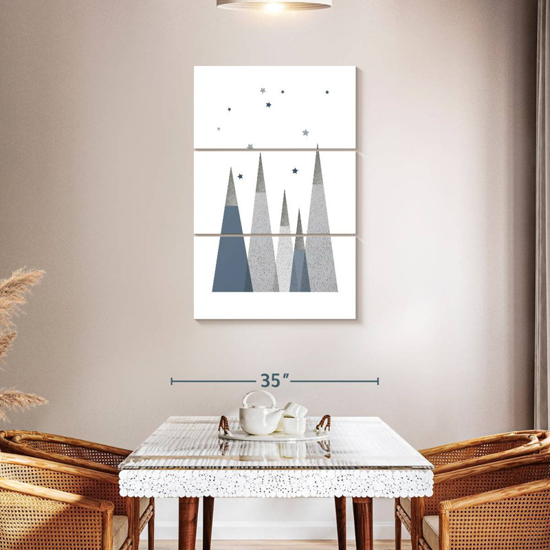 Ashelle Grey Mountains I, 45" H x 28" W