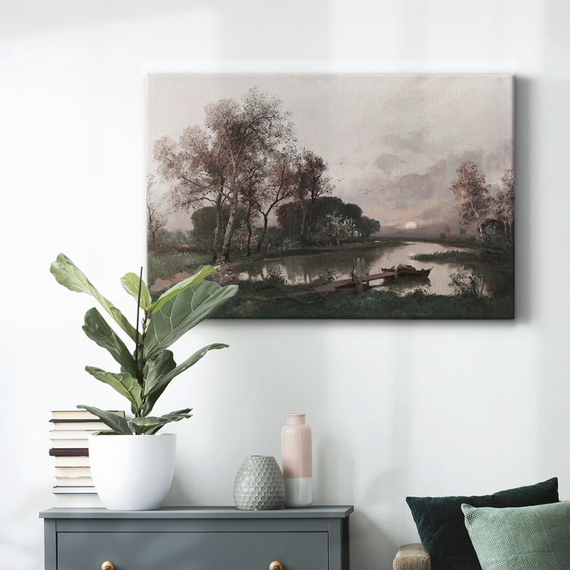 "Vintage Landscape" - CDxxx, reproduction d'art sur toile, H 9 po x l 13 po