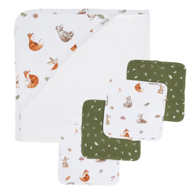 Ensemble de cadeau de bain 5 pièces - Renard et amis