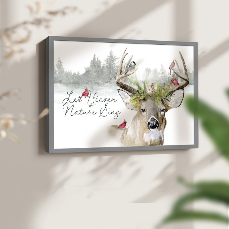 Collection Holiday A - reproduction encadrée - réarmable, H 16 po x l 20 po, Gris