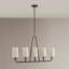 Lustre linéaire à 5 lumières