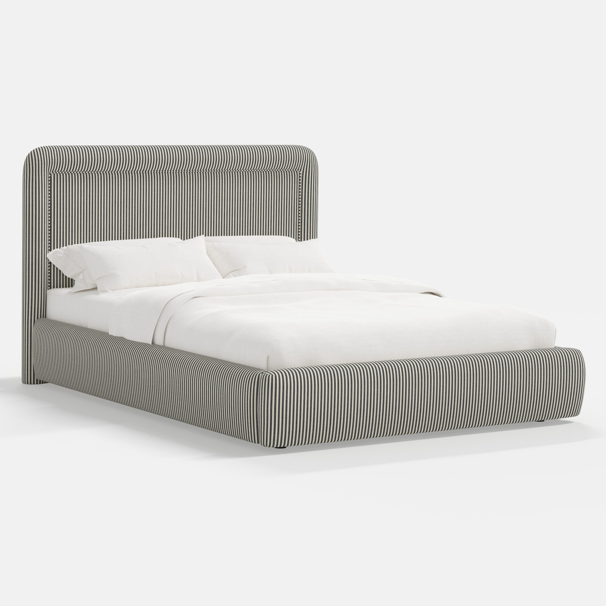 Stoffer Home x Cloth and Co. Marisa Bed, Twin, Jane Stripe Carbon