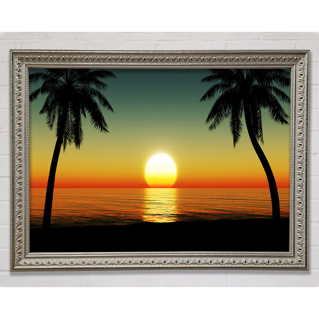 Gerahmtes Wandbild Palm Tree Bliss