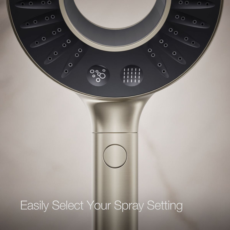 Spaviva Two-Function Handshower 2.5 GPM, Brushed Nickel, 1.75 GPM