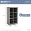 Système de rangement modulaire en bois à 18 tablettes l 106,97 po-98788124