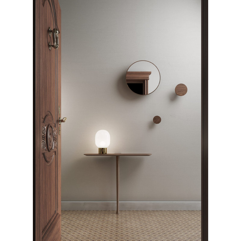 Console en bois massif Unica, H 28,35 po x l 32,3 po x P 11,8 po, Noyer