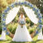 Guirlandes d'eucalyptus avec fleurs-667216789