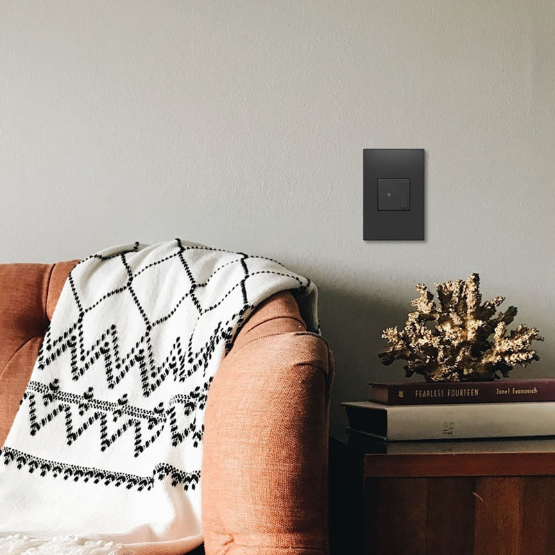 Adorne® sofTap 0-10V Single Pole and 3 Way Dimmer with Microban, Graphite