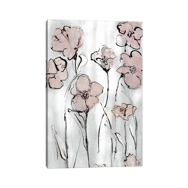 Wildflowers I by Susan Jill - Wrapped Canvas Painting, 101.6 cm H x 66.04 cm W x 1.91 cm D