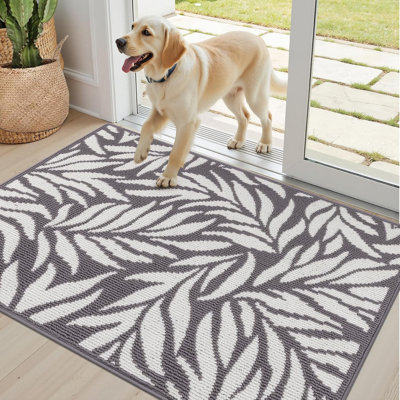 Leaf Print Non Slip Washable Doormat