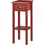 Table d'appoint à 2 niveaux avec tiroir, table de bout étroite avec tablette inférieure, pour le salon ou la chambre à coucher, -1250556660