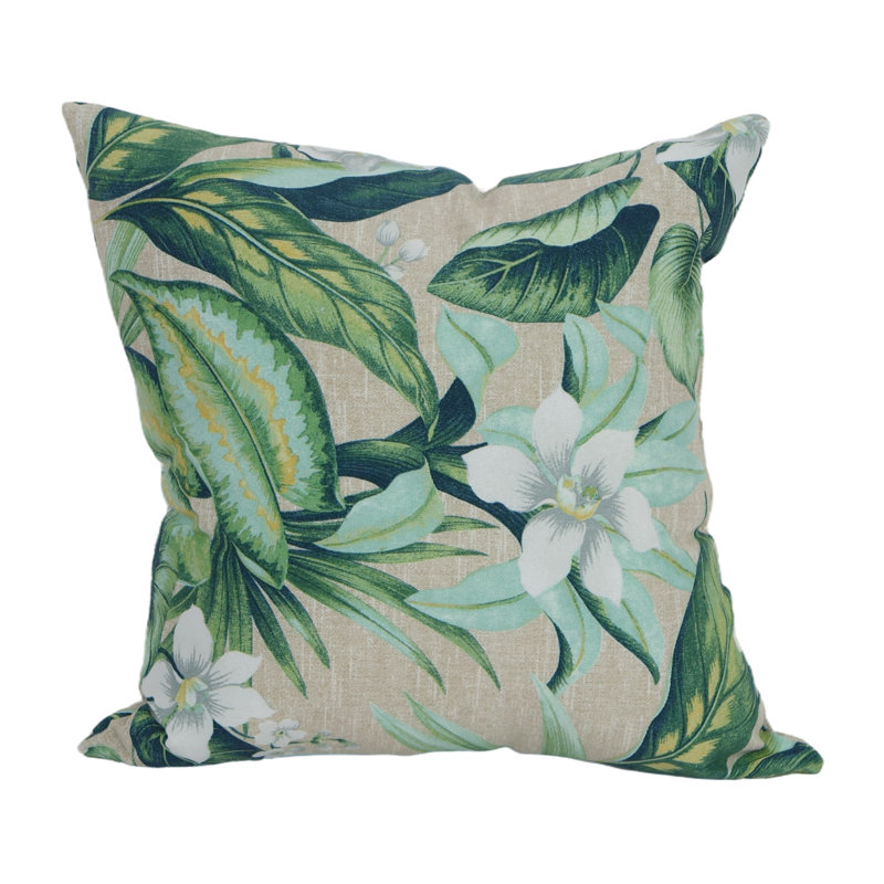Blazing Needles Indoor/Outdoor Throw Pillow, Tahiti Breeze