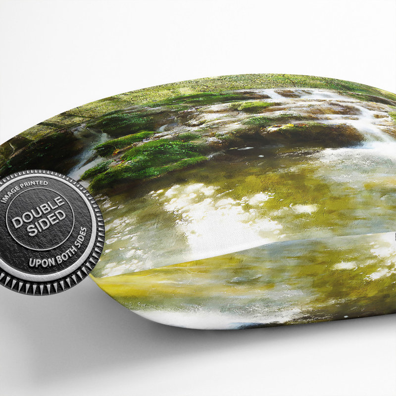 Forest Stream Vol.2 Painting Scatter Cushion, 40cm H x 40cm W x 15cm D