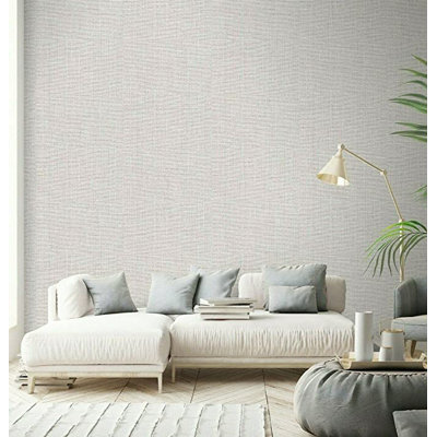 10m x 53cm Textured Wallpaper Roll