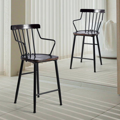 Tabouret en bois massif Brilyn