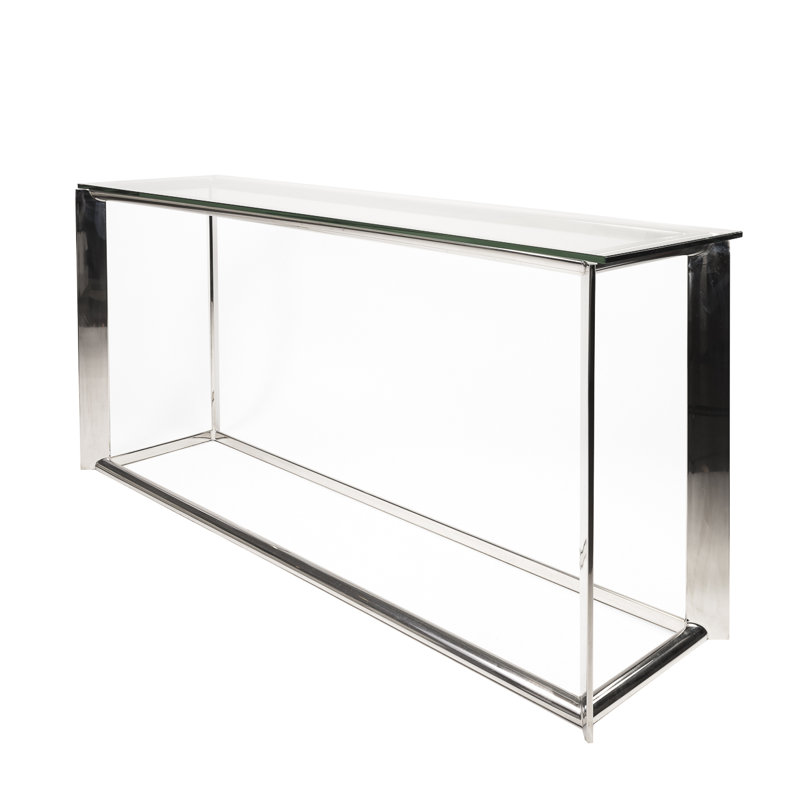 Moscatello 63'' Glass Top Console Table