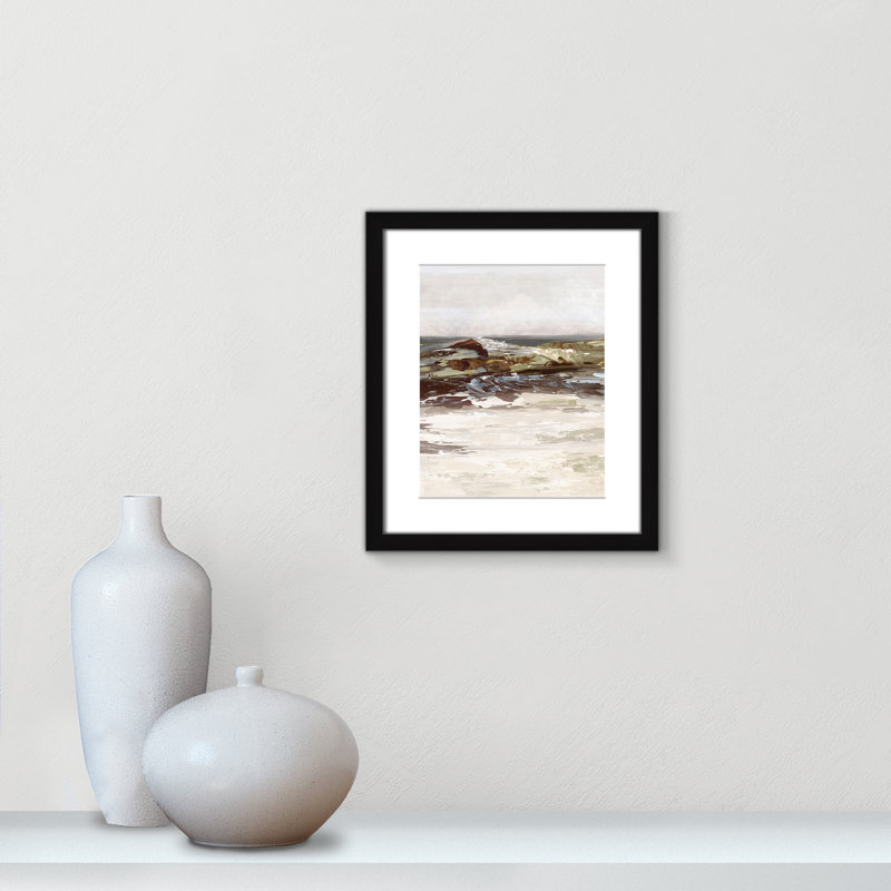 «Stoney Peak Print» par Casa Fine Arts, H 15 po x l 13 po x P 1,25 po, Reproduction encadrée noire avec passe-partout