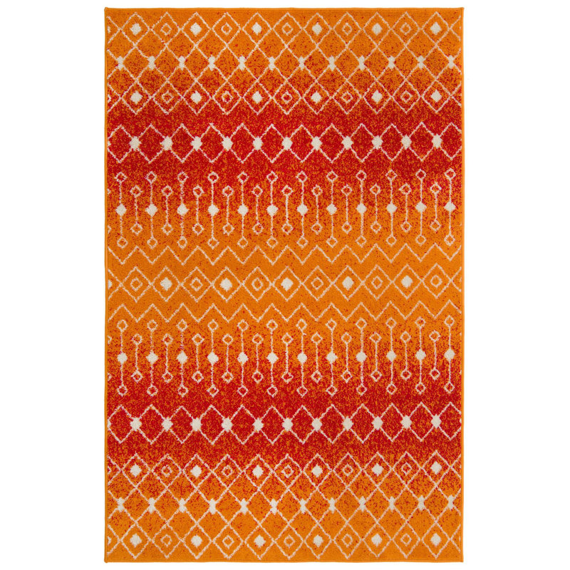 Abstract Indoor Rug, Rectangle 5'3" x 8'