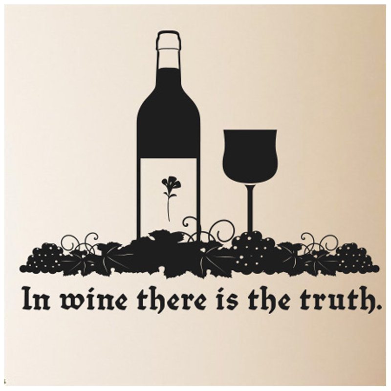 Food & Beverage Wall Decal, Black, Medium