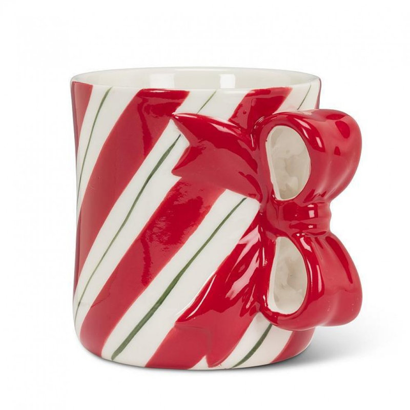 Stripe & Ribbon Mug
