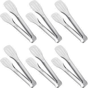 6-pack Stainless Steel Serving Tongs