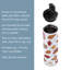 17 oz. Highland Home Fall Leaves Verre en acier inoxydable avec couvercle