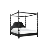 Furniture Classics Paul Black Mahogany Poster King Bed