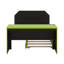 Lit de jour double en bois avec lit gigogne simple, lit de jeu avec bureau et port USB pour enfants adultes, conception peu encombrante-34098705