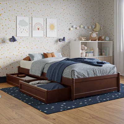 Lamariah Solid Wood Platform Storage Bed