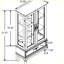 Modern Lighted Curio Cabinet with Glass Doors and Adjustable Shelves
