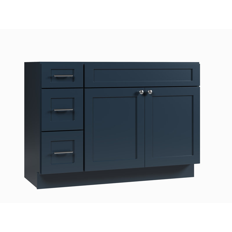 Base de meuble-lavabo simple 48 po Disar, Bleu