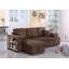 Canapé-lit avec méridienne réversible et pouf de 95,27 po de large Hettick-46125275
