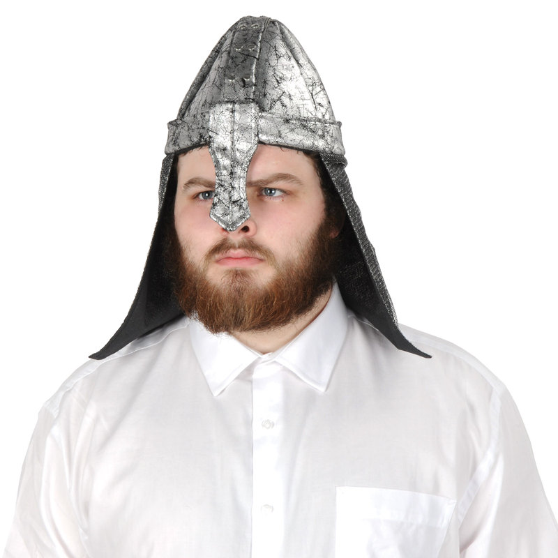 Tissu noir Knight Helmet