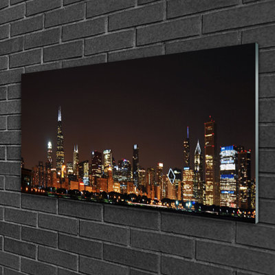 City Houses - Unframed Photograph on Glass