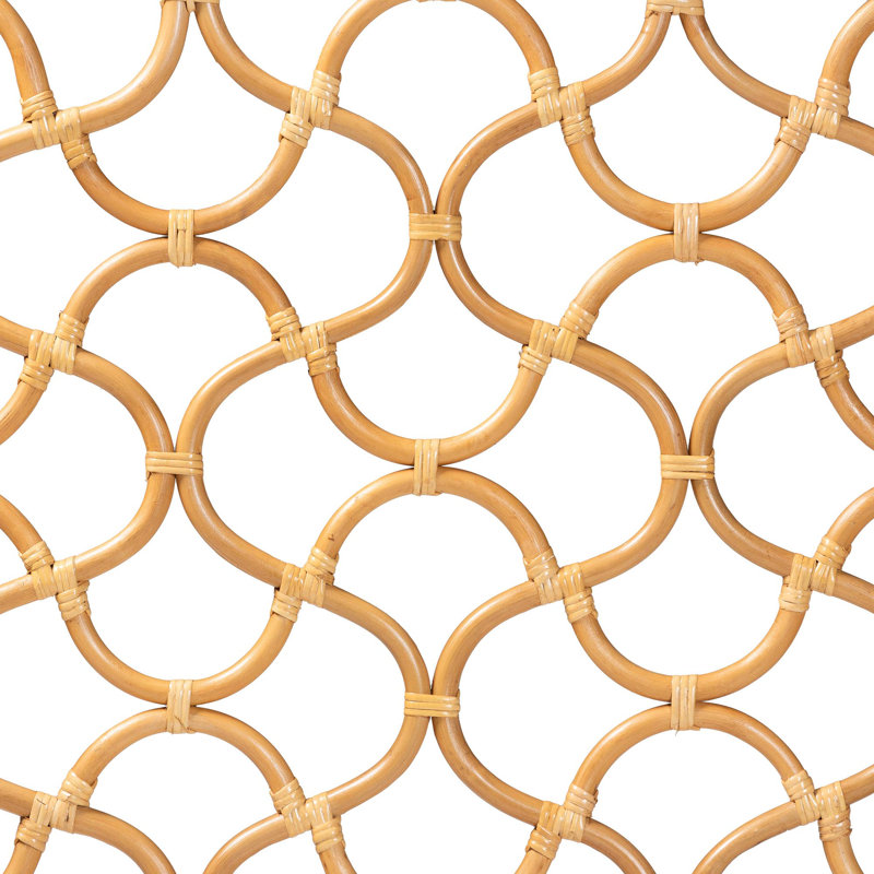 Blayklee Bali & Pari Kalcya Bohemian Natural Rattan Standalone Headboard, Queen