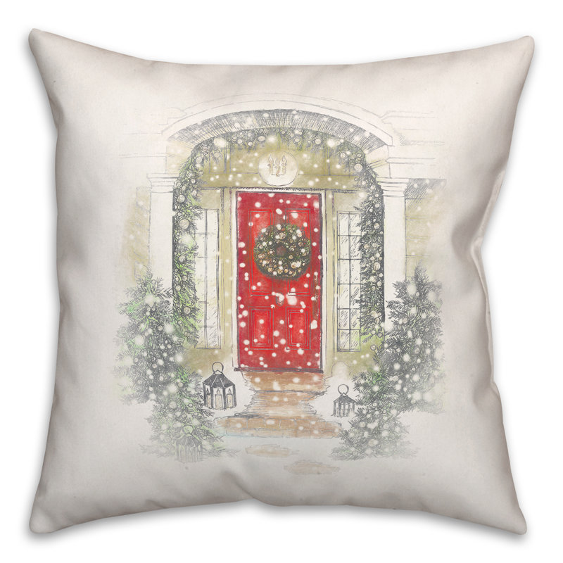 Housse et insert de coussin carré Home for Holiday, H 16 po x l 16 po