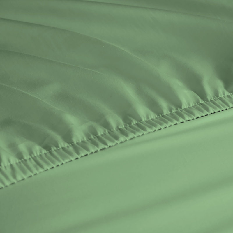 Ensemble de draps en rayonne de bambou 6 pièces , Ensemble de draps pour taille de lit très grand a, Menthe