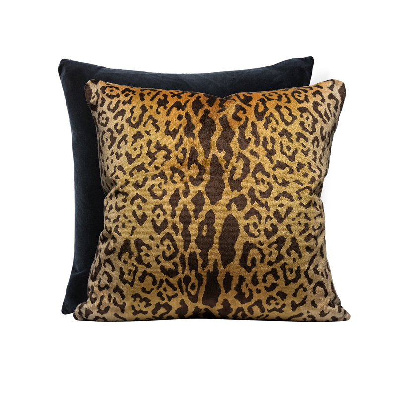 Wild Glamour Silk Square Pillow Cover & Insert
