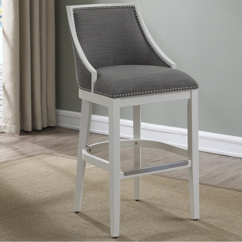 Kovach Upholstered Counter Stool with Solid Wood Frame, Counter Stool (26" Seat Height)