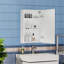 Reesha 1.31mm W 1.97mm H Wall Mounted Required Framed Medicine Cabinet Mirror 3 Adjustable-477864899
