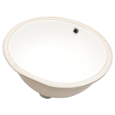 Modern Pure White Ceramic Bathroom Sink - 19"X16" Oval Undermount Lavatory Basin With Overflow, Low Water Absorption, Acid Resistance, Sophisticated Style Acid-, No Faucet Holes, Versatile Use