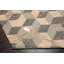 Tapis oriental à motif oriental en jute tissé à la main beige, gris 5 po x 6 po x 7 po