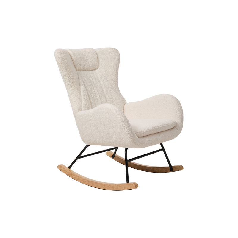 Iron Rocking Chair, Beige