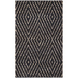 Bohemian Hand-Woven Black Area Rug