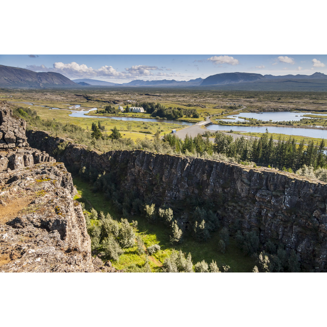 Leinwandgemälde Thingvellir-Tal - Island