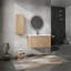 Meuble-lavabo mural avec rangement abondant et design tendance